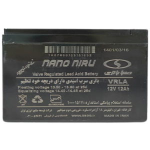 باتری یوپی اس 12 ولت 12 آمپر صباباتری