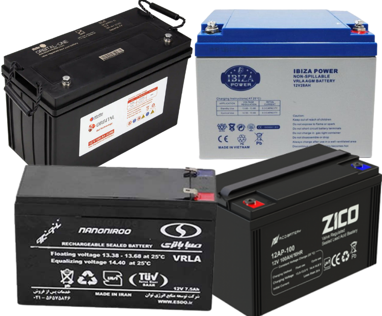 انواع باتری‌های UPS